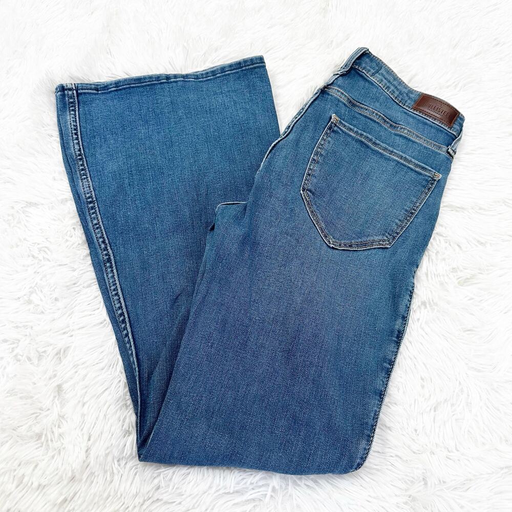 Hollister High Rise Flare Jeans Women's Size 6R W28 Medium Wash Stretch Boho Y2K